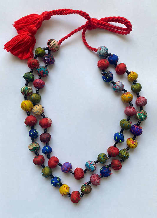 Hand Made Necklace- Silk