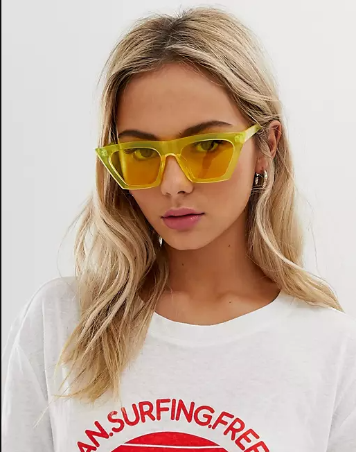 Neon Sunglasses - Yellow